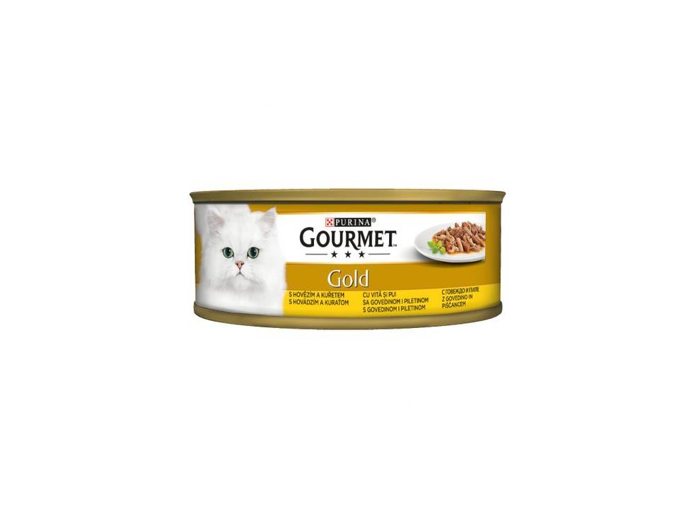GOURMET хапки в сос с говеждо и пиле 85g