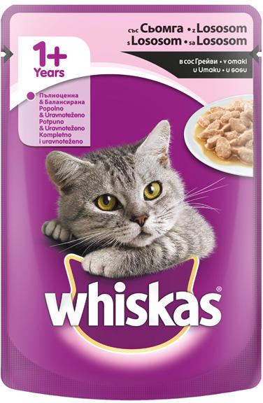 Whiskas Pouch сьомга 100 g