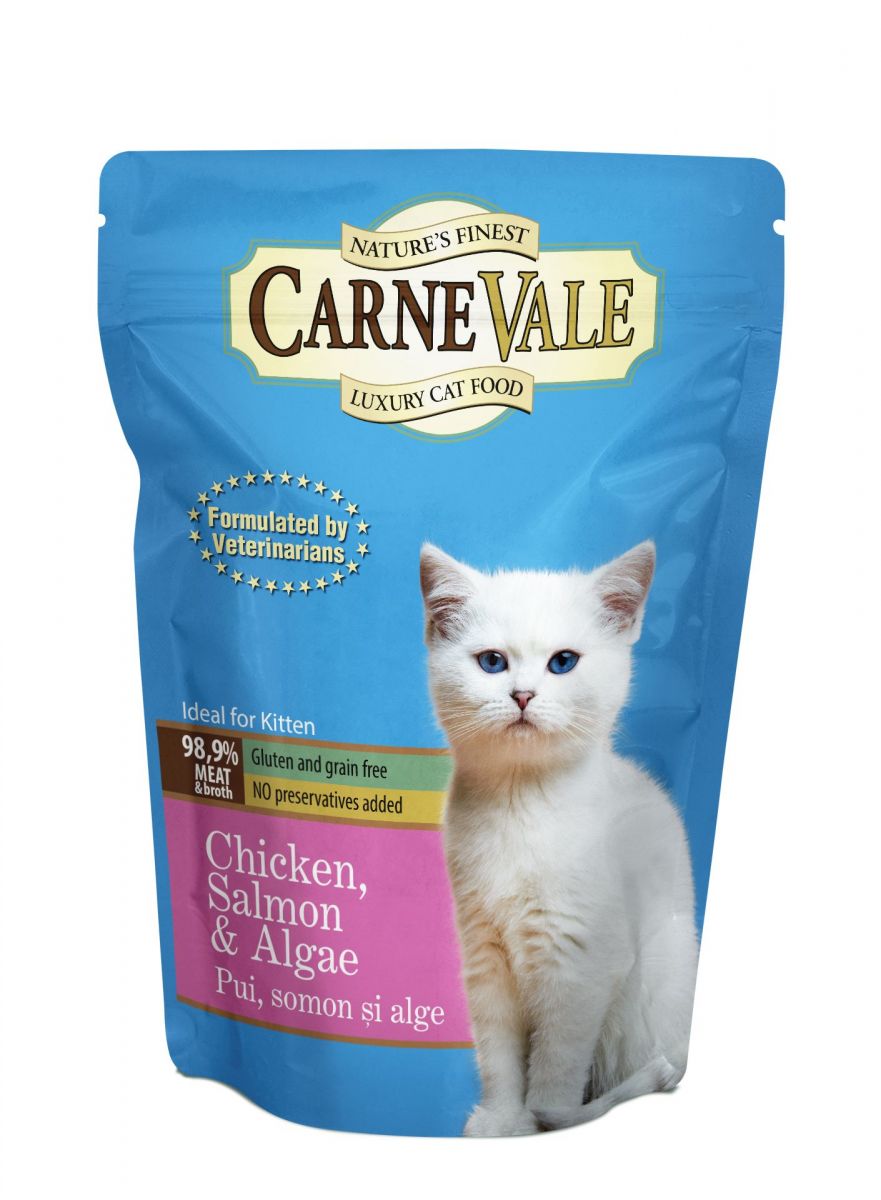 Carnevale Cat Kitten пауч пиле сьомга водорасли 85 g