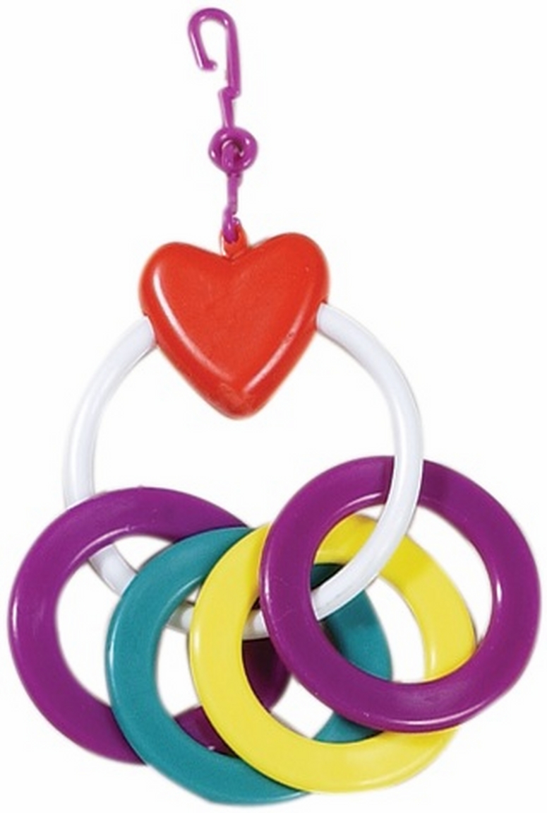 Toy Bird Hagen 81720 Пластмасови обръчи със сърце 13x9 cm